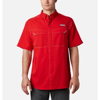 Columbia PFG Low Drag Offshore Short Sleeve Tall, Camisa Rojos Para Hombre | 923015-VXE